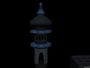 ancient temple scene 3D Model