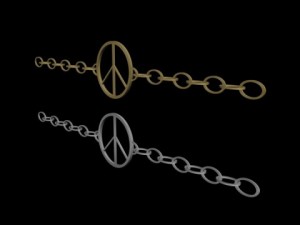 peace bracelet 3D 모델