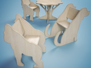 set for children 3D Model
