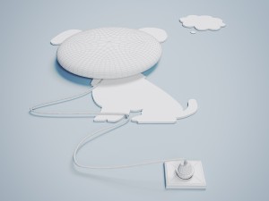 diy dog decorative light lamp 3D Model