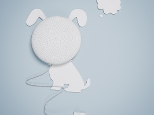 diy dog decorative light lamp 3D Model
