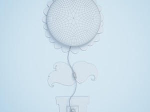 diy sunflower decorative light lamp 3D Model