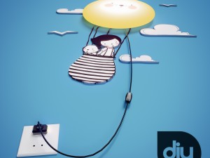 cats journey night light lamp diy 3D Model