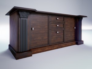 kitchen-office table 3D Model