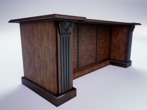 kitchen-office table 3D Model