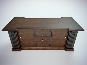 kitchen-office table 3D Model