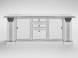 kitchen-office table 3D Model