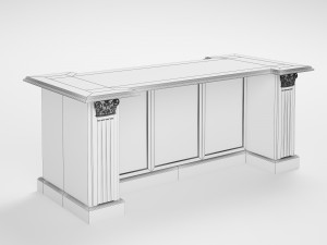kitchen-office table 3D Model