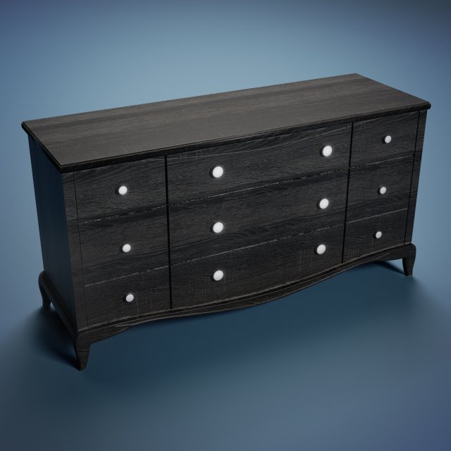chest of drawers for bedroom 3Dモデル .c4d .max .obj .3ds .fbx .stl .blend 