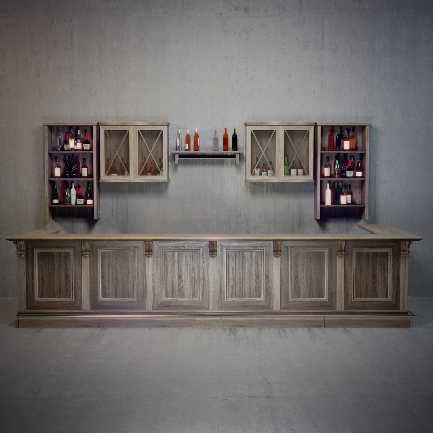 bar restaurants 3D Model .c4d .max .obj .3ds .fbx .stl .blend 