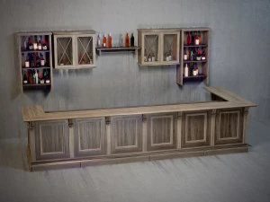 bar restaurants 3D Model