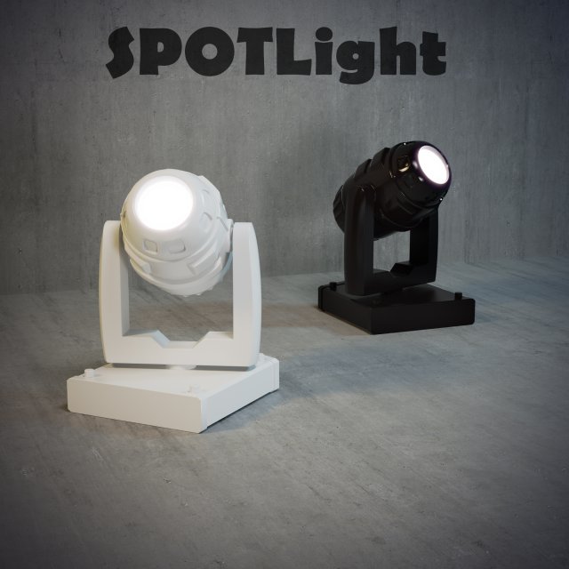 spotlight 3D Model .c4d .max .obj .3ds .fbx .stl .blend 