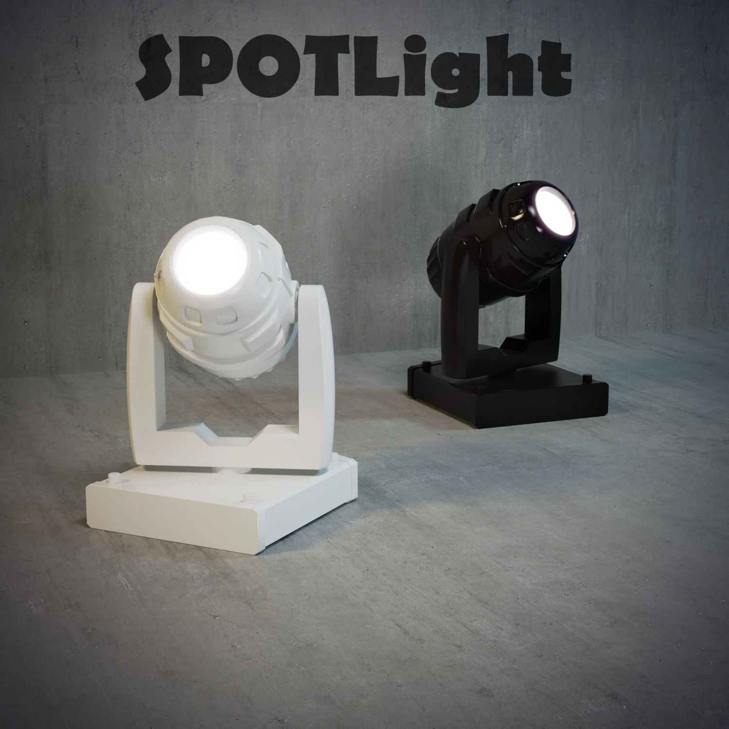 spotlight 3D Model .c4d .max .obj .3ds .fbx .stl .blend 