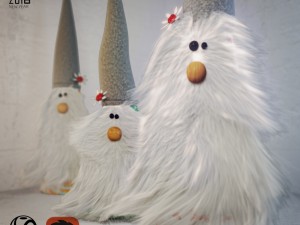 christmas gnomes 3D 模型
