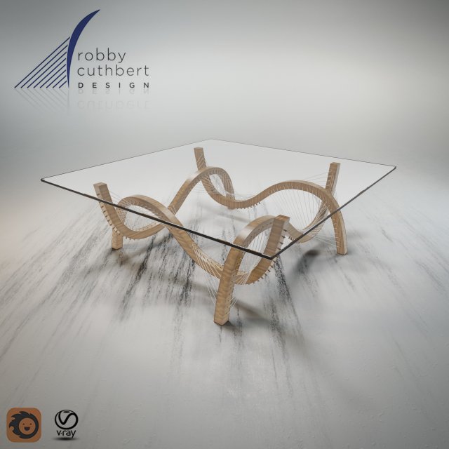 contour coffee table 3D 模型 .c4d .max .obj .3ds .fbx .stl .blend 
