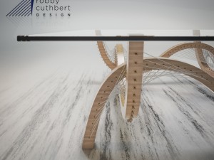 contour coffee table 3D 模型