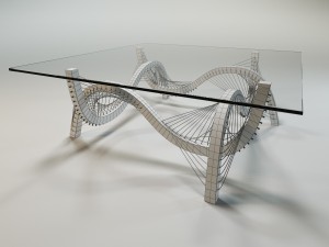 contour coffee table 3D 模型