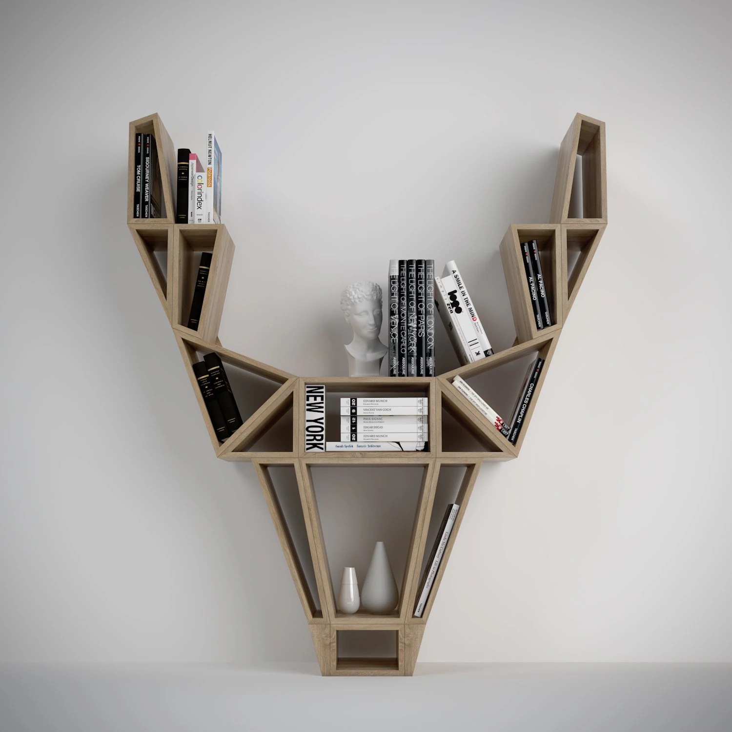 bookshelf deep 3D Model .c4d .max .obj .3ds .fbx .stl .blend 