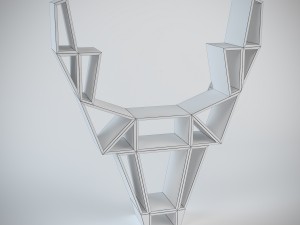 bookshelf deep 3D Модель