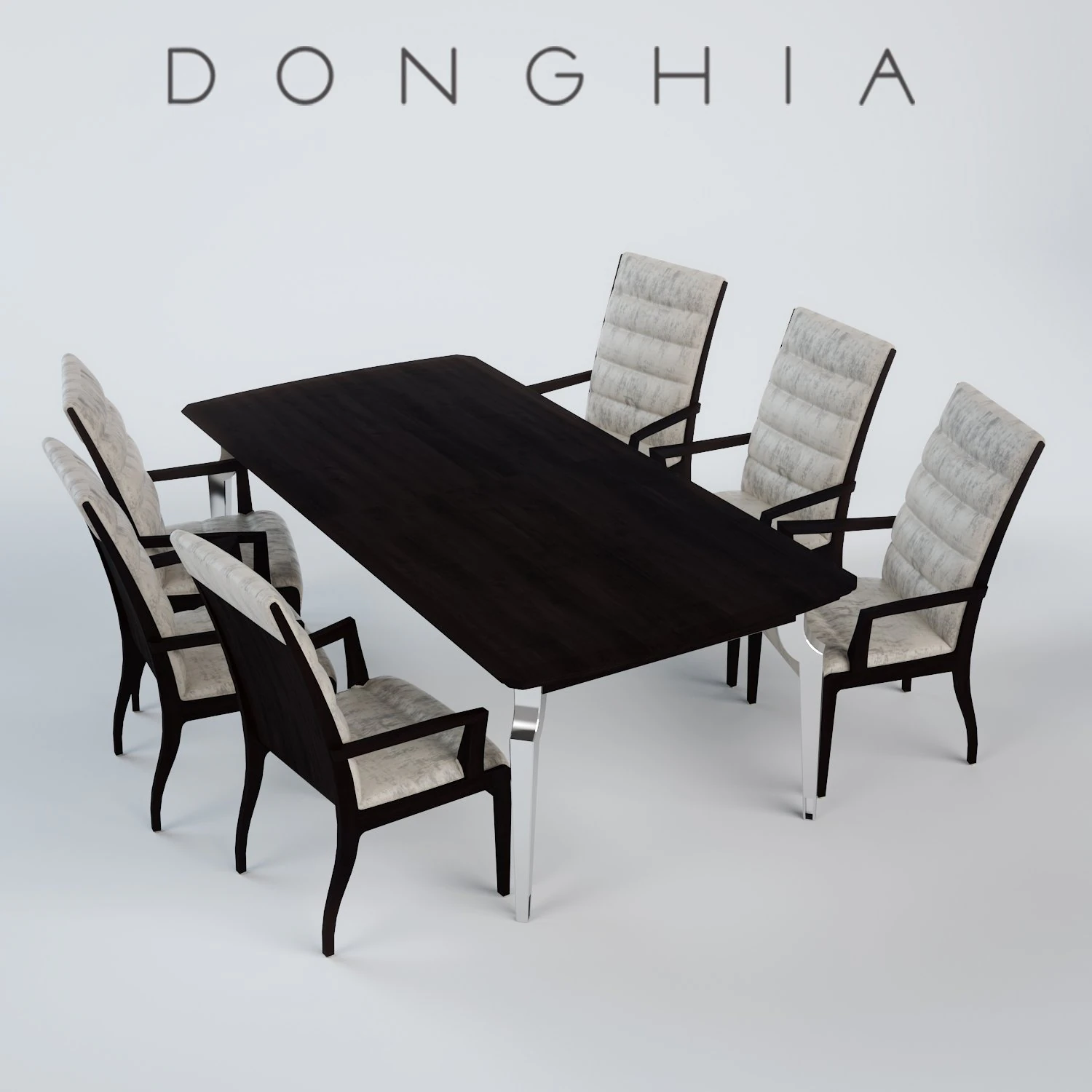 donghia dinning group 3D Model .c4d .max .obj .3ds .fbx .stl .blend 