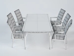 donghia dinning group 3D Model