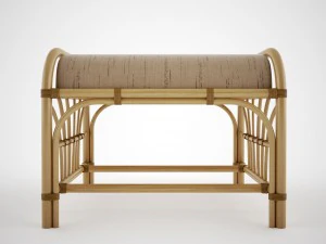 pouf rattan 3D Model