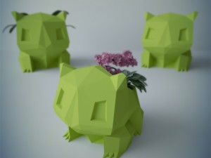 flower pot bulbasaur Model 3D