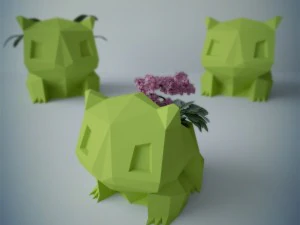 bulbasauro del vaso di fiori Modello 3D