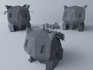 flower pot bulbasaur 3D Модель