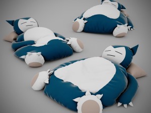 snorlax bed Model 3D