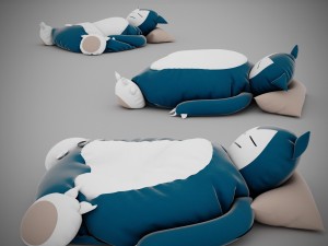snorlax bed 3Dモデル