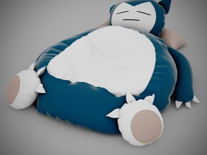 snorlax bed 3Dモデル