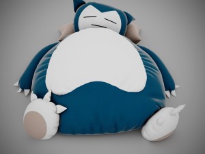 snorlax bed 3Dモデル