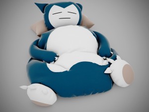 snorlax bed 3Dモデル