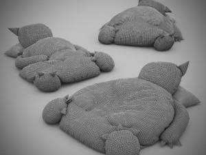 snorlax bed 3Dモデル