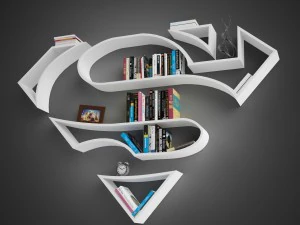 Superman shelves 3D Model