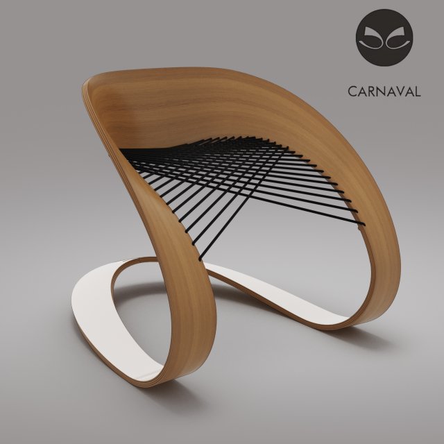 carnaval chair 3D Model .c4d .max .obj .3ds .fbx .stl .blend 