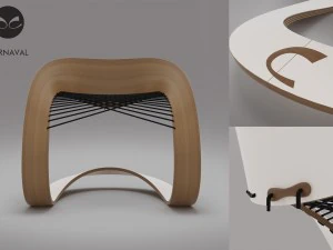 carnaval chair 3D Model