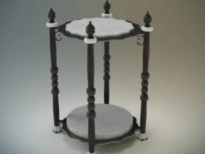 st&oacute;ł na świece Model 3D