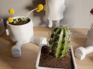 ceramic hanging planter Modelo 3D