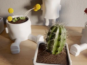 ceramic hanging planter 3D Model