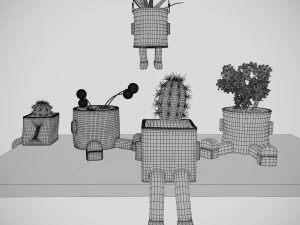ceramic hanging planter 3D Model