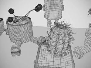 ceramic hanging planter 3D Model