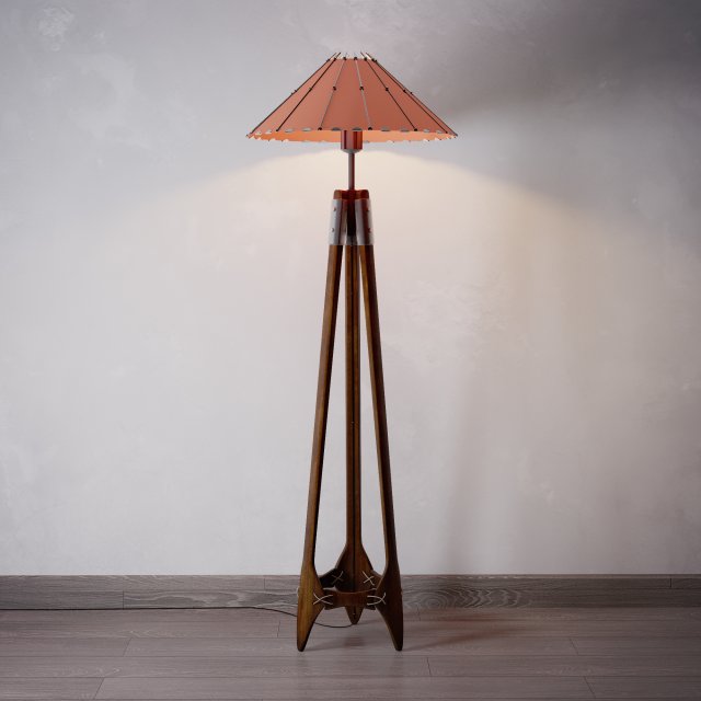 africa floor lamp Model 3D .c4d .max .obj .3ds .fbx .stl .blend 