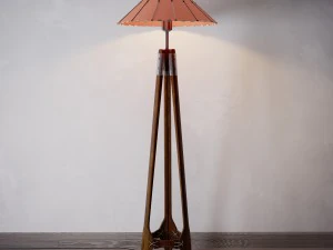 afrykańska lampa podłogowa Model 3D