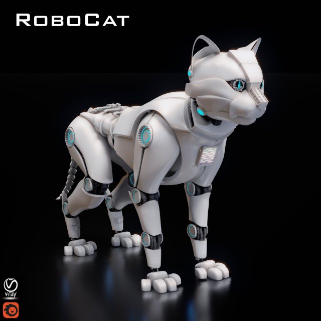 robocat Modèle 3D in Robot 3DExport