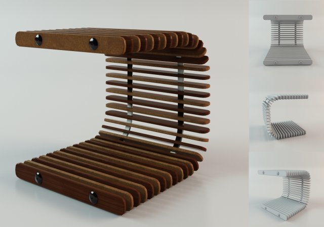 africa small table 3D Model .c4d .max .obj .3ds .fbx .stl .blend 