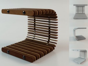 africa small table 3D Model
