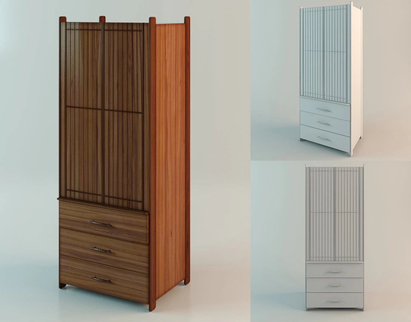 cupboard africa 3D Model .c4d .max .obj .3ds .fbx .stl .blend 