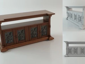 stolik pod telewizor Model 3D